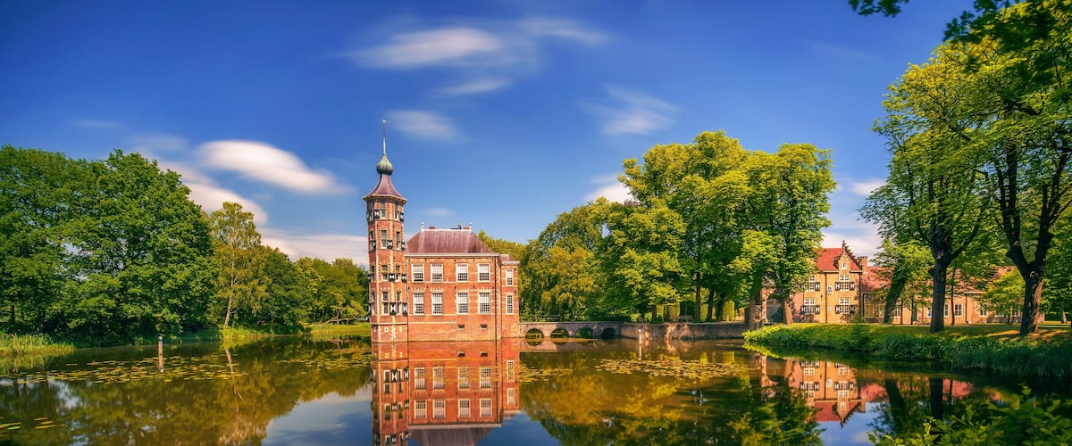 Castle Bouvigne and the surrounding park in Breda, Netherlands