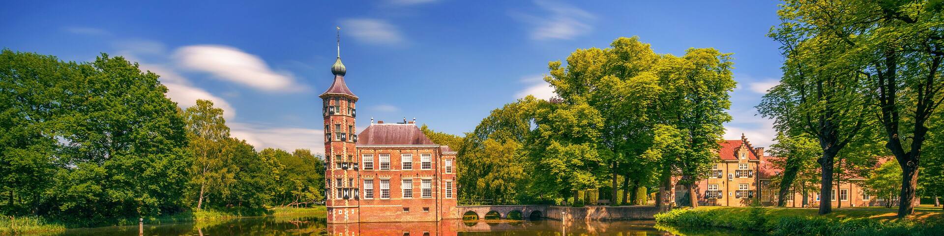 Castle Bouvigne and the surrounding park in Breda, Netherlands