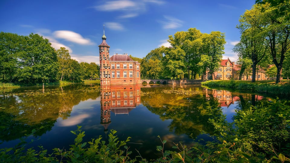Castle Bouvigne and the surrounding park in Breda, Netherlands