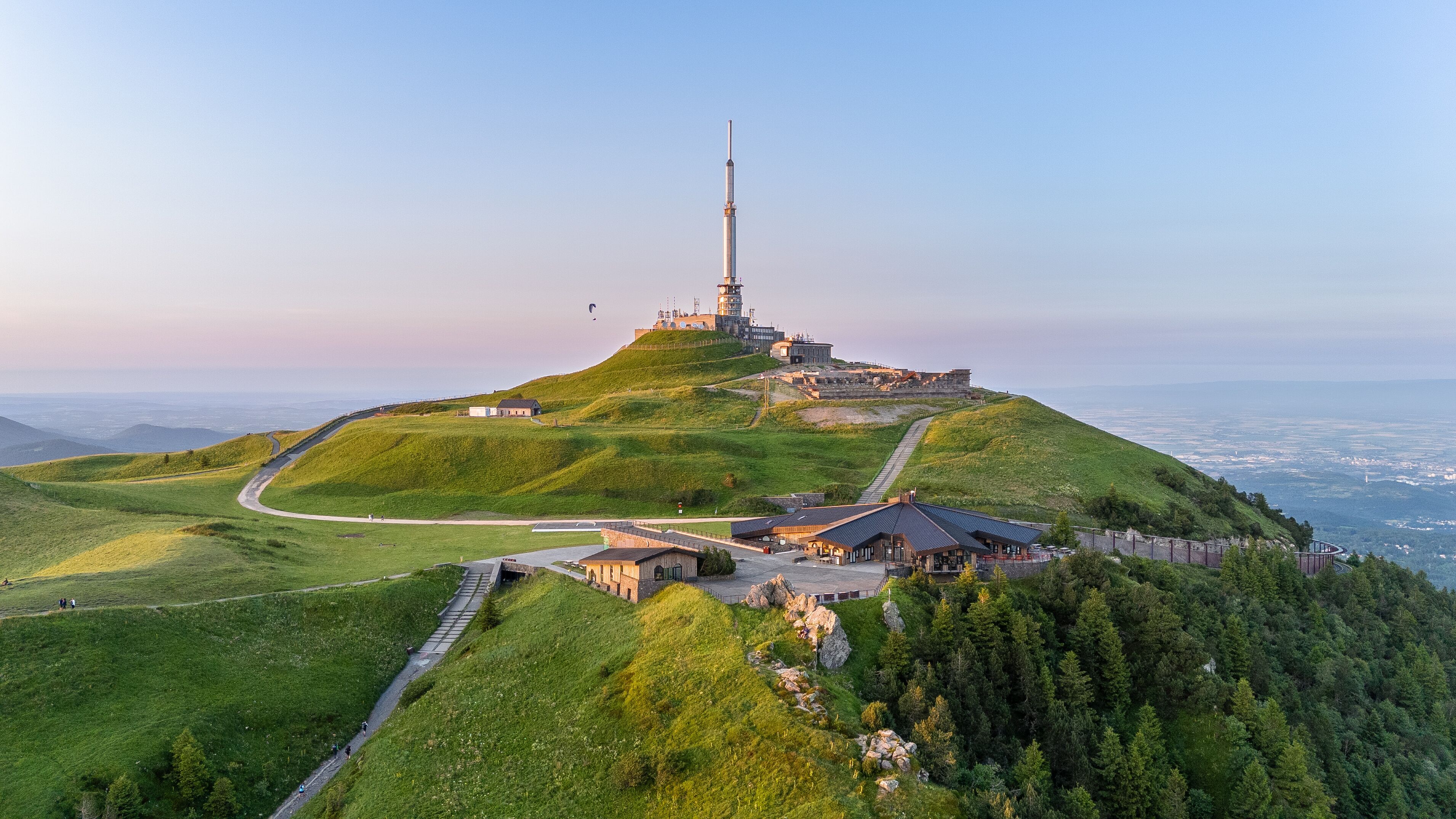 Le sommet du Puy-de-Dôme en Auvergne en France