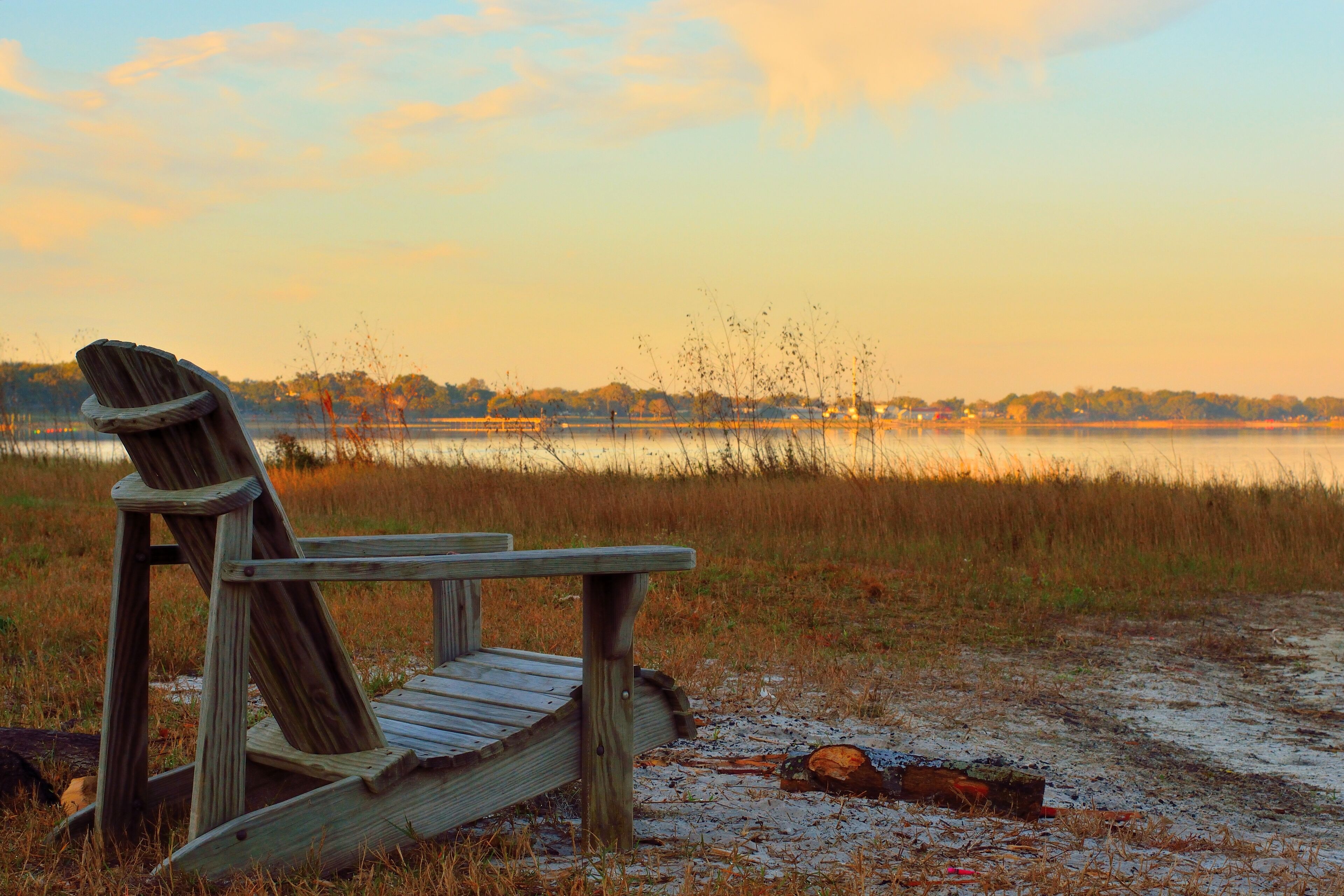 Adirondack Chair Looking out to Lake Minneola, Clermont, Florida, Shutterstock ID 772282999, purchase_order: SP-1269 HA 2018 Batch 1, Order: , client: , other: