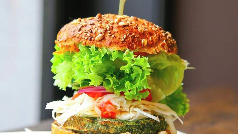 This vegan, organic spinach burger from Greenway in Ghent, Belgium was loaded with cabbage, beets and greens. What made it really hit the spot was the fresh, seeded bun from a local Ghent bakery. #delicious