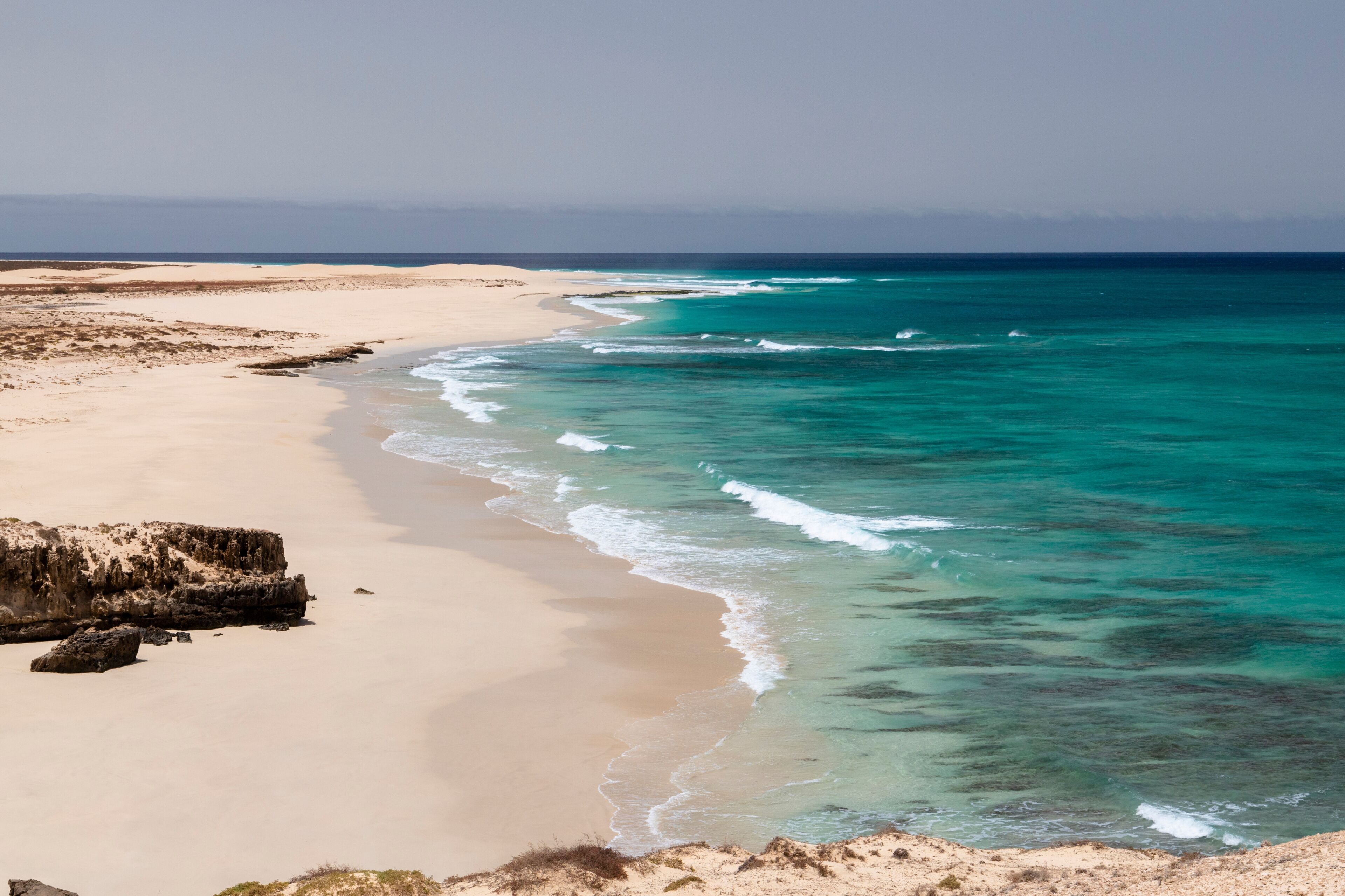 Santa Monica beach in Cabo Verde Boa Vista