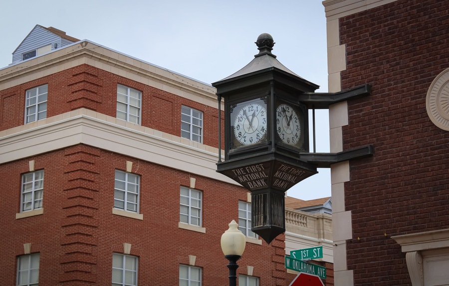 Guthrie Clock Close Up