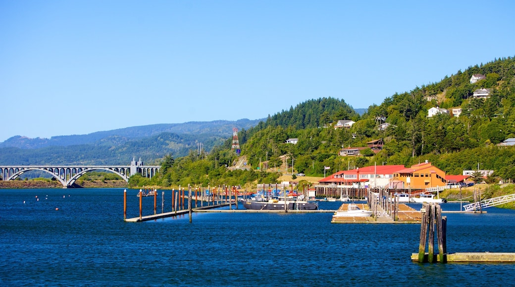 Gold Beach featuring a marina