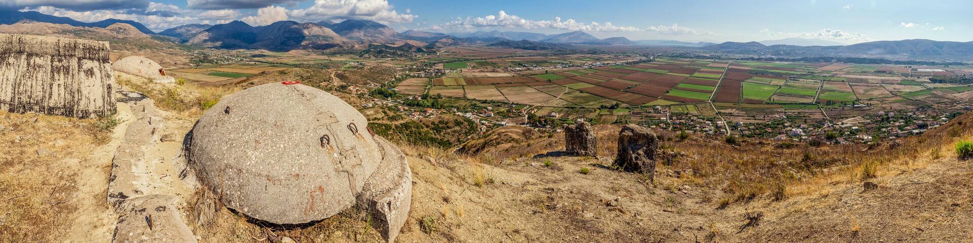 Albania, Vlore County, Finiq, Ruins of ancient Greek city of Phoenice