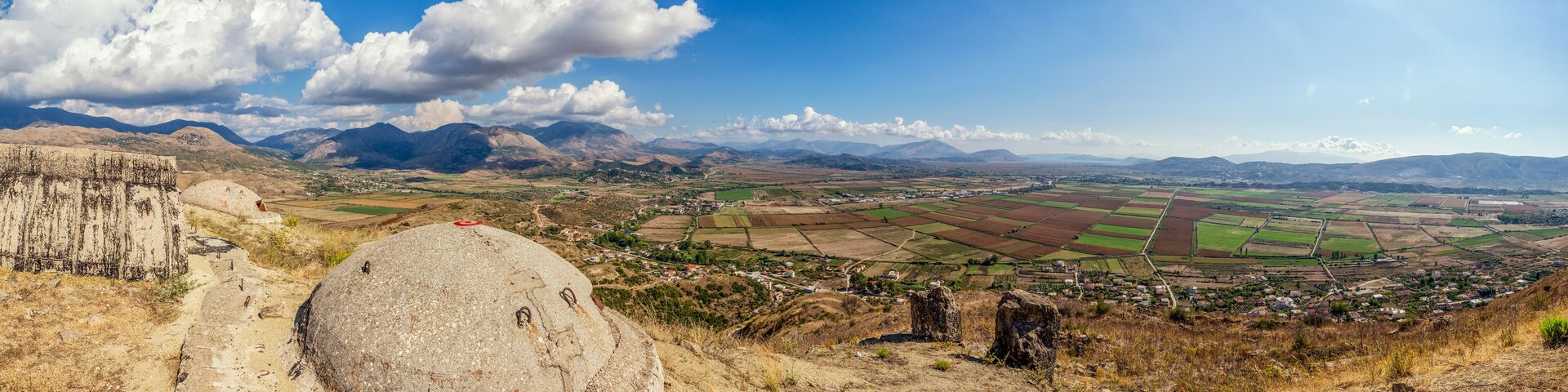 Albania, Vlore County, Finiq, Ruins of ancient Greek city of Phoenice