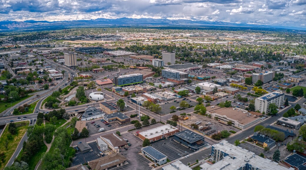 Aerial View of the Denver Suburb of Arvada