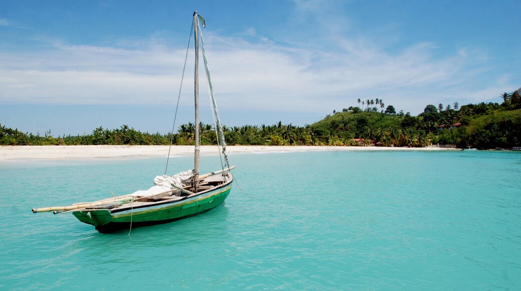Haití que incluye una playa y una bahía o un puerto