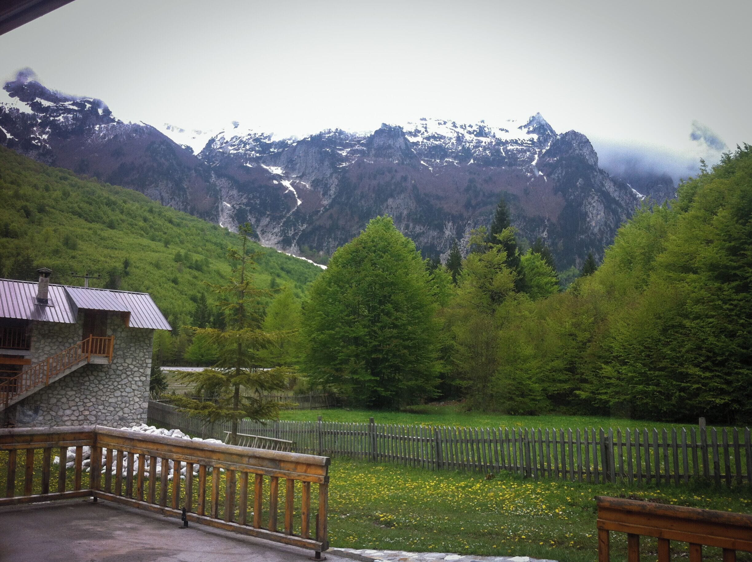 ...it's not the first time I feel mountains actually tumbling down on us in Albania. The first time was in the South, last year. This year, in the North, the view came with extra snow. :)