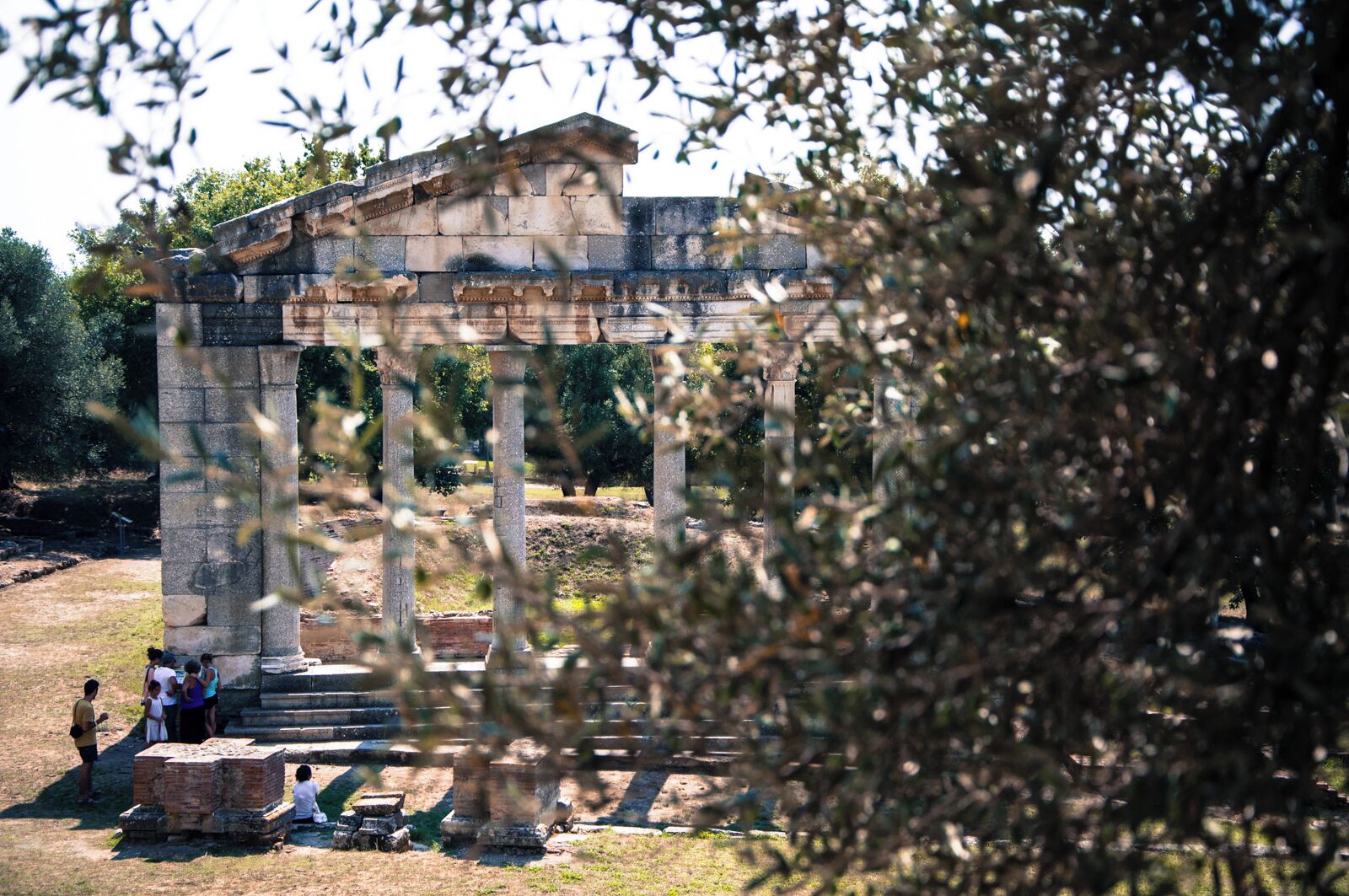 Apollonia (Ancient Greek: Ἀπολλωνία κατ᾿ Ἐπίδαμνον or Ἀπολλωνία πρὸς Ἐπίδαμνον, Apollonia kat' Epidamnon or Apollonia pros Epidamnon) was an ancient Greek city in Illyria,[1] located on the right bank of the Aous river (modern-day Vjosë). Its ruins are situated in the Fier region, near the village of Pojani, in modern-day Albania. Apollonia was founded in 588 BCE by Greek colonists from Corfu and Corinth,[2] on a site initially occupied by Illyrian tribes[3] and was perhaps the most important of the several classical towns known as Apollonia. Apollonia flourished in the Roman period and was home to a renowned school of philosophy, but began to decline in the 3rd century AD when its harbor started silting up as a result of an earthquake. It was abandoned by the end of Late Antiquity.
Source: Wikipedia