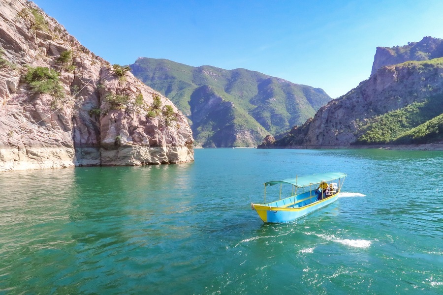 A beautiful ferry ride to Valbone, Albania