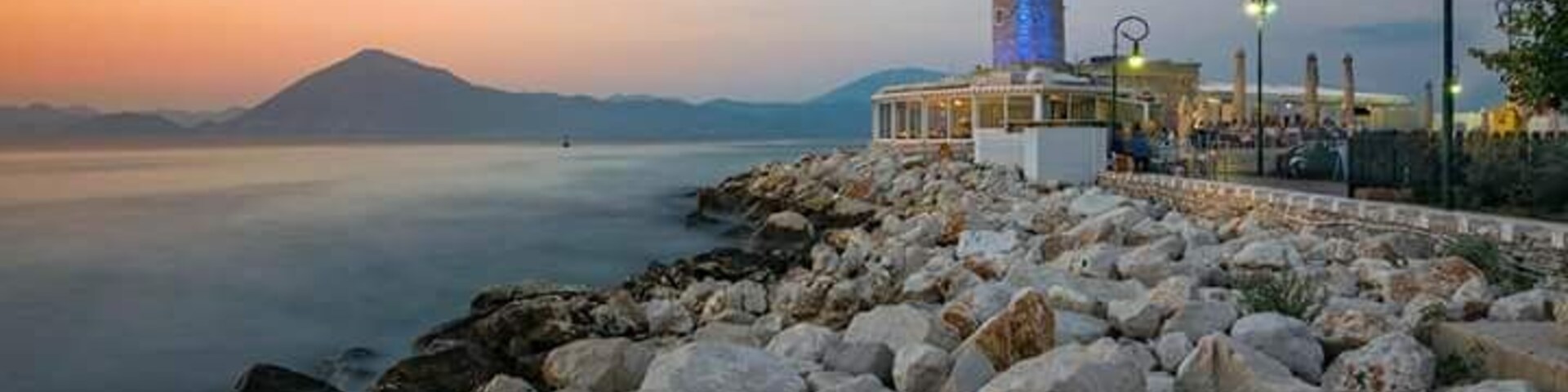 Sunset at patras lighthouse
