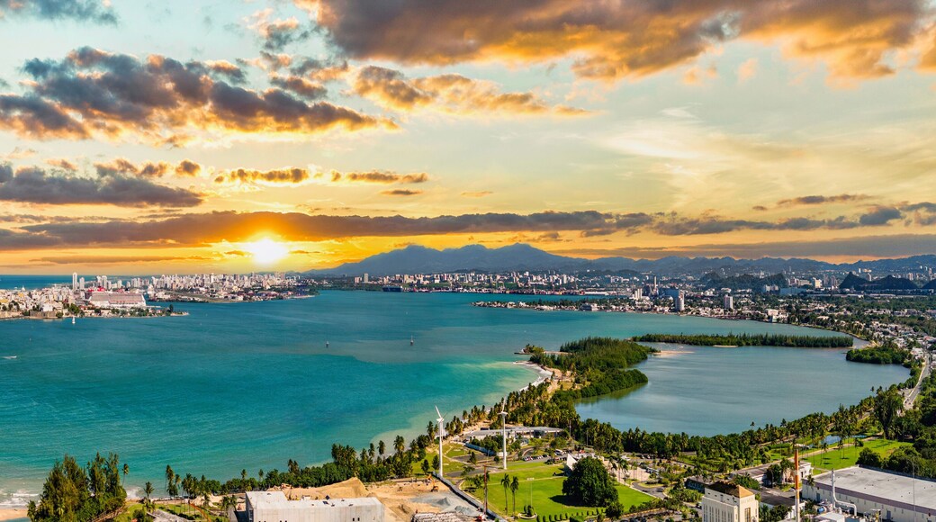 San Juan, Puerto Rico Sunrise Drone Aerial