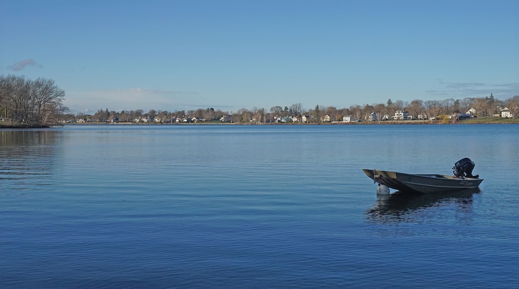 Lake Quannapowitt in Wakefield Massachusetts on a spring afternoon