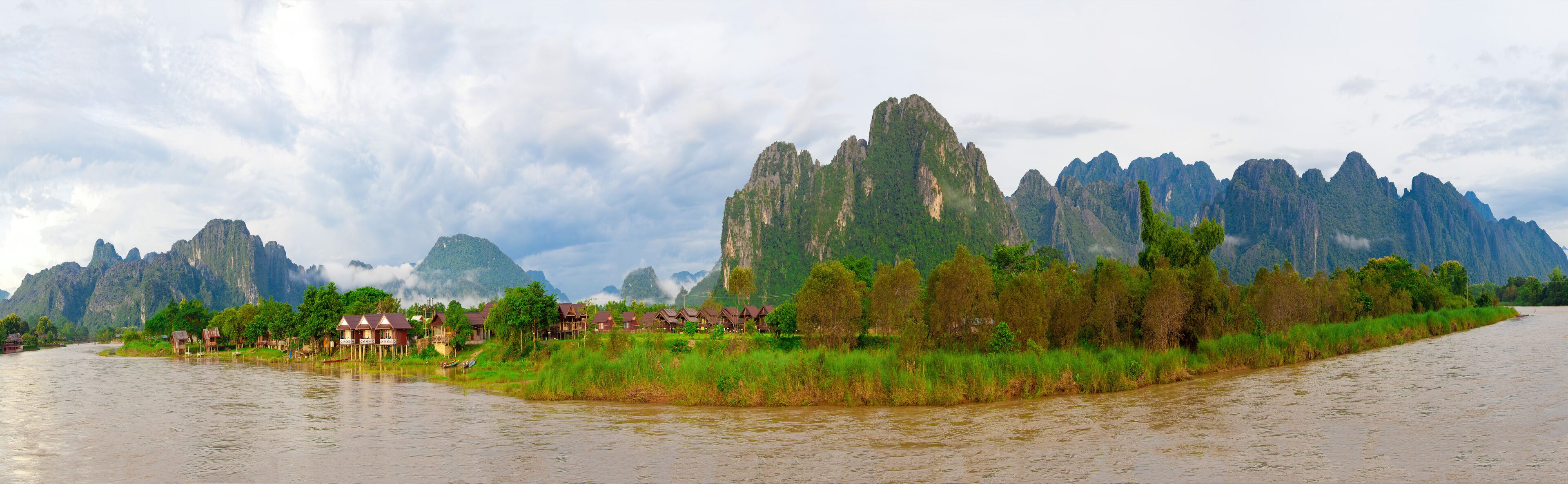 Panorama of Vang Vieng