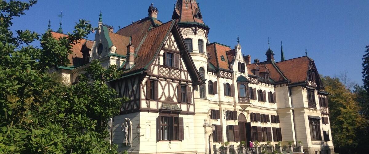 Built at the end of the 19th century, this historical Chateau is situated within Zlín zoo. There are two entrance fees - one for the zoo and one for the chateau. 
#chateau #castle #zoo