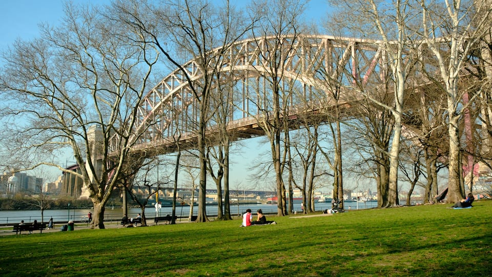 The Hells Gate Bridge in Astoria Park, Queens, New York