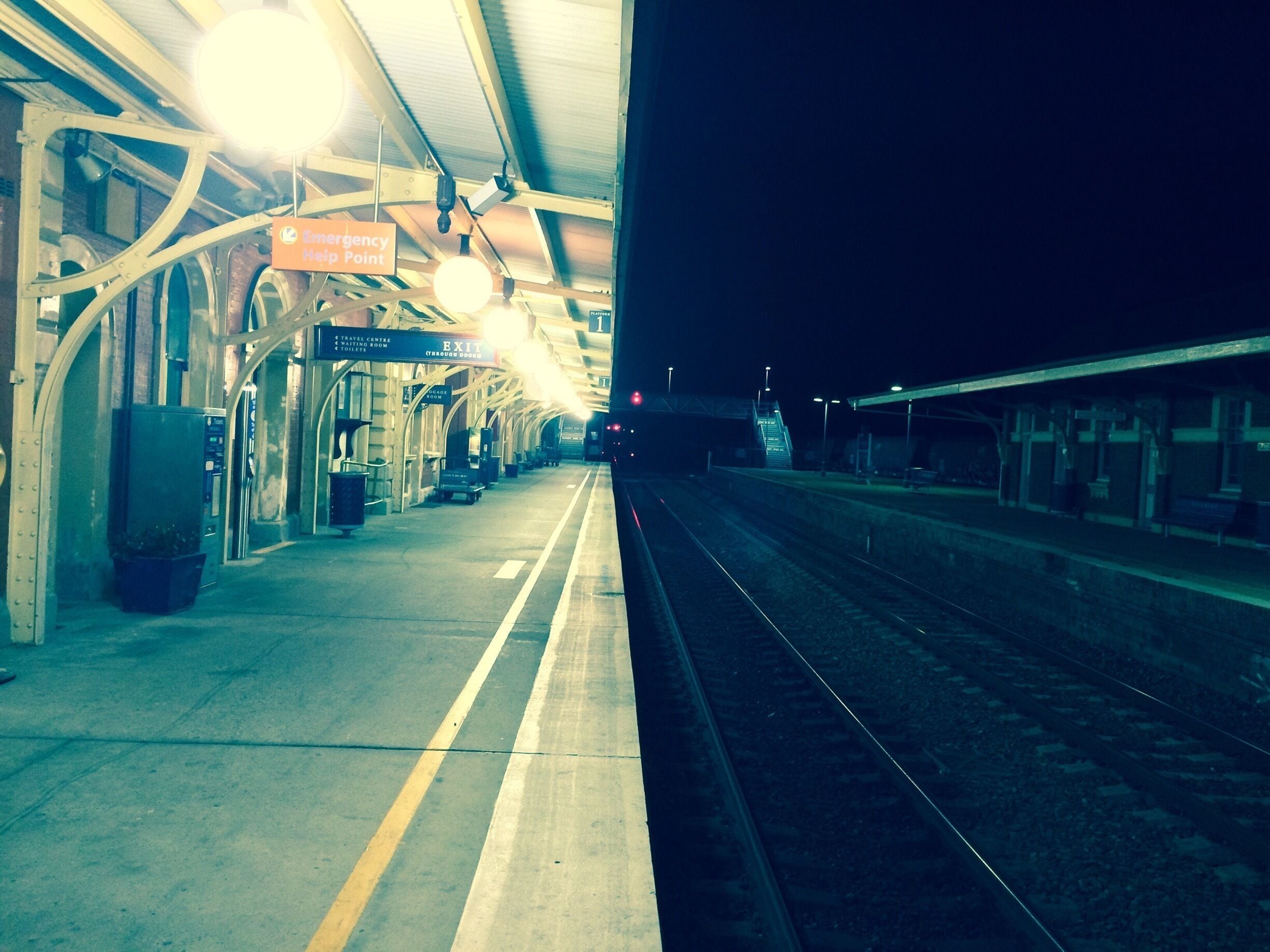 12mn. The One & Only... at the Train Station heading to Melbourne...