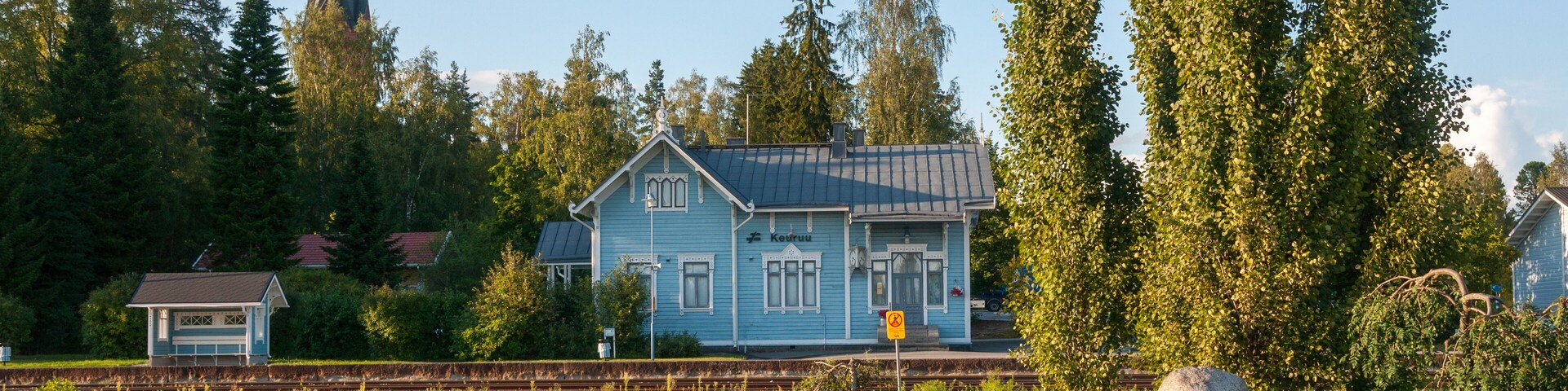 Old railway station in Keuruu, town and municipality of Finland
