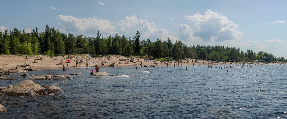 Fäboda beach on the west coast of Finland, Pietarsaari