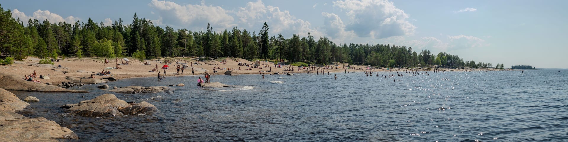 Fäboda beach on the west coast of Finland, Pietarsaari