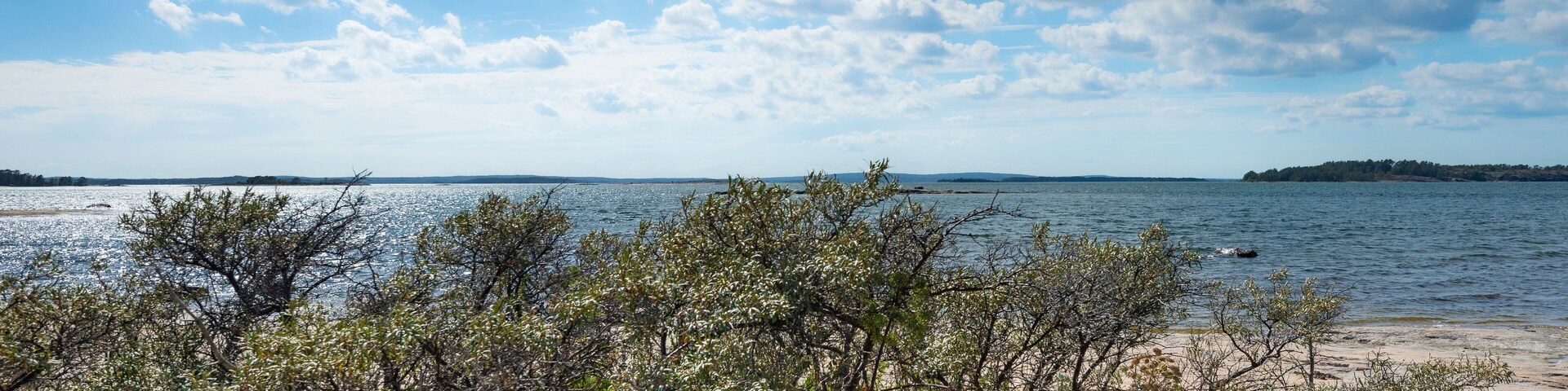 the coast of the sea in Ålands archipelago