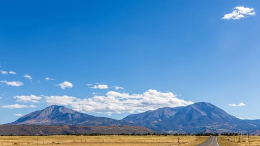 Scenic fall foliage landscape alongside the Highway of Legends National Scenic Byway, going from Walsenburg to Trinidad in Colorado