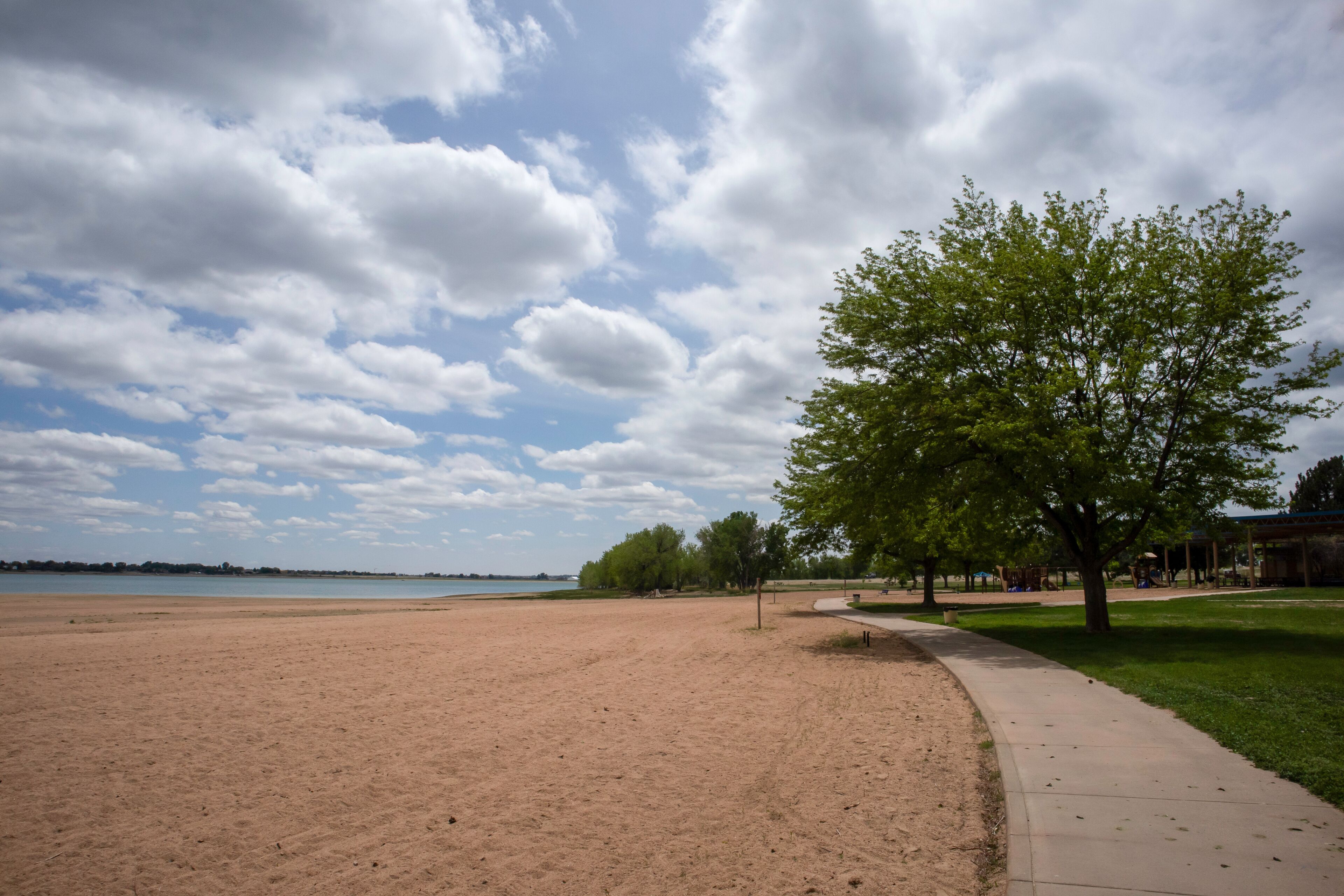 Boyd Lake State Park swim beach and bike trail