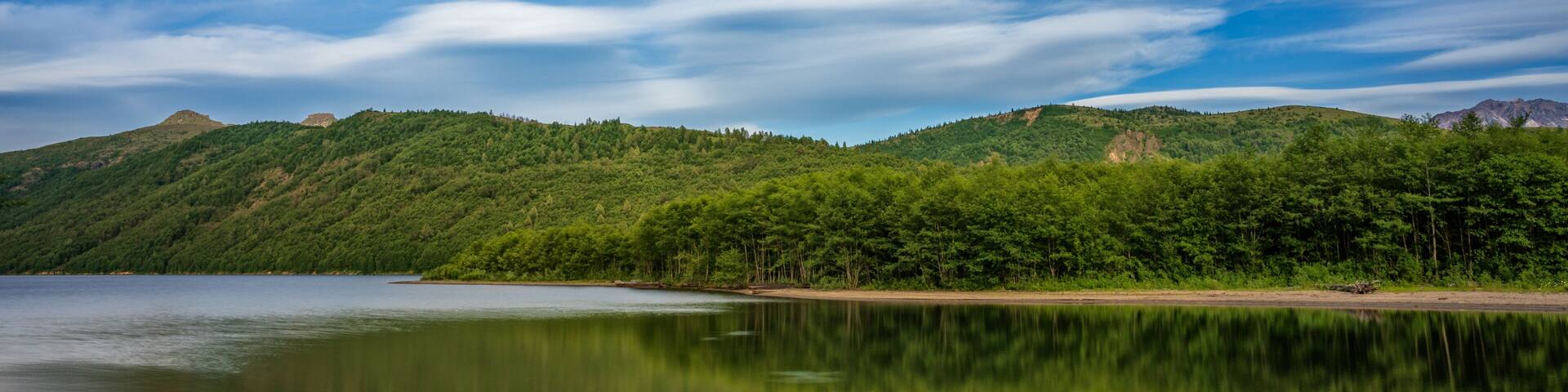 Peaceful Coldwater Lake On A Beautiful Spring Day
