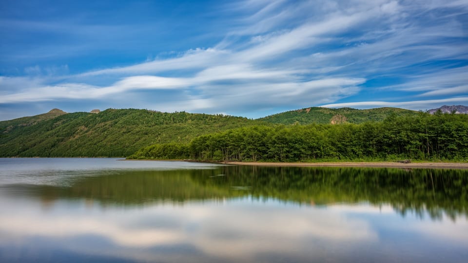 Peaceful Coldwater Lake On A Beautiful Spring Day