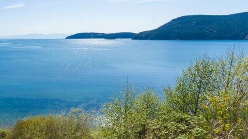 Panorama Photo of Puget Sound and the San Juan Islands from Anacortes
