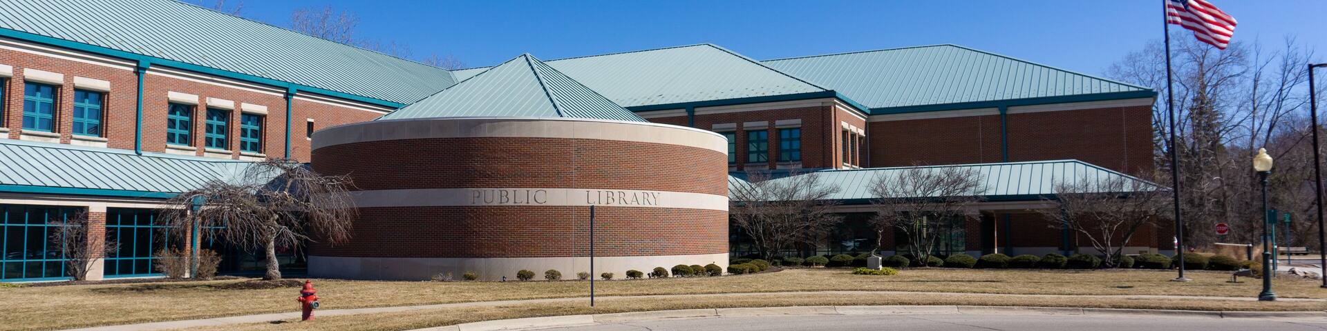 Rochester Hills Public Library exterior, Rochester, Michigan