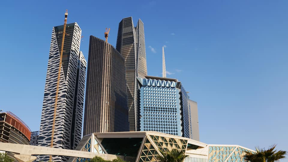 King Abdullah Financial District in Riyadh Saudi Arabia