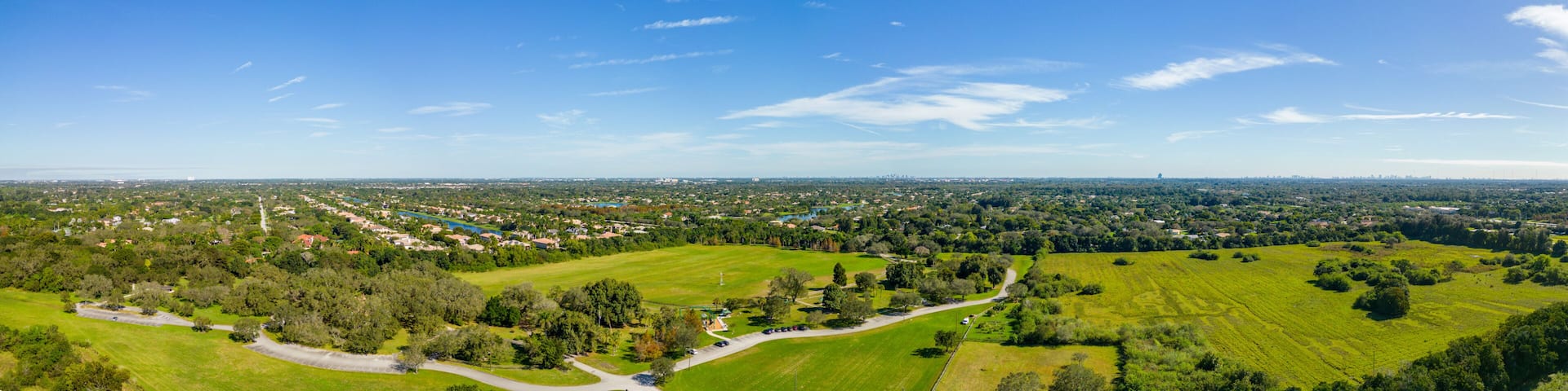 Aerial photo Town of Davie Community Garden