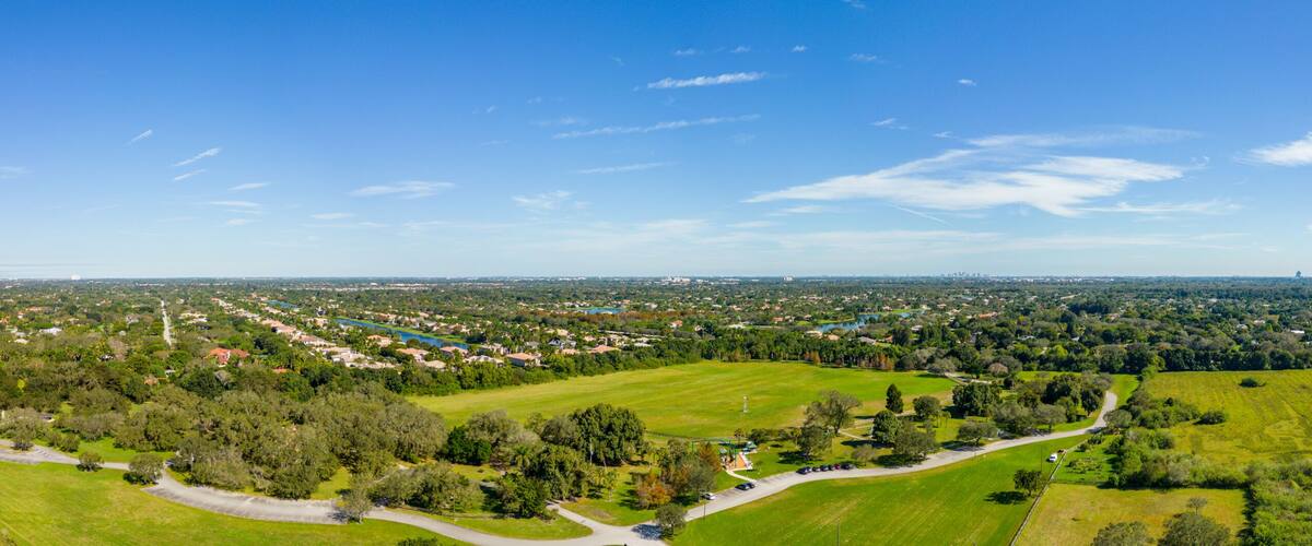 Aerial photo Town of Davie Community Garden
