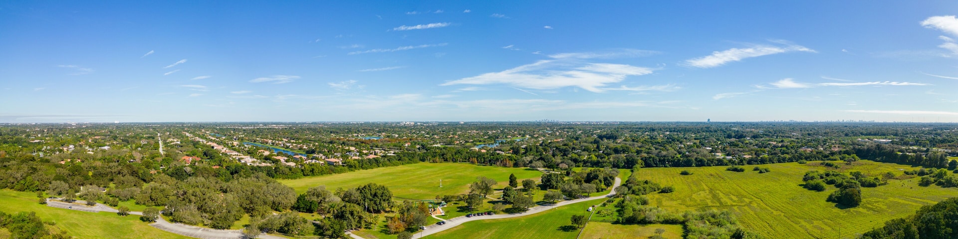 Aerial photo Town of Davie Community Garden