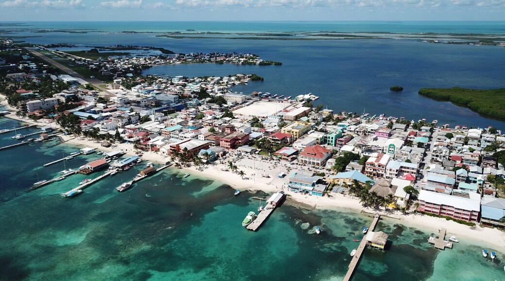 San Pedro Town, Belize Aerial