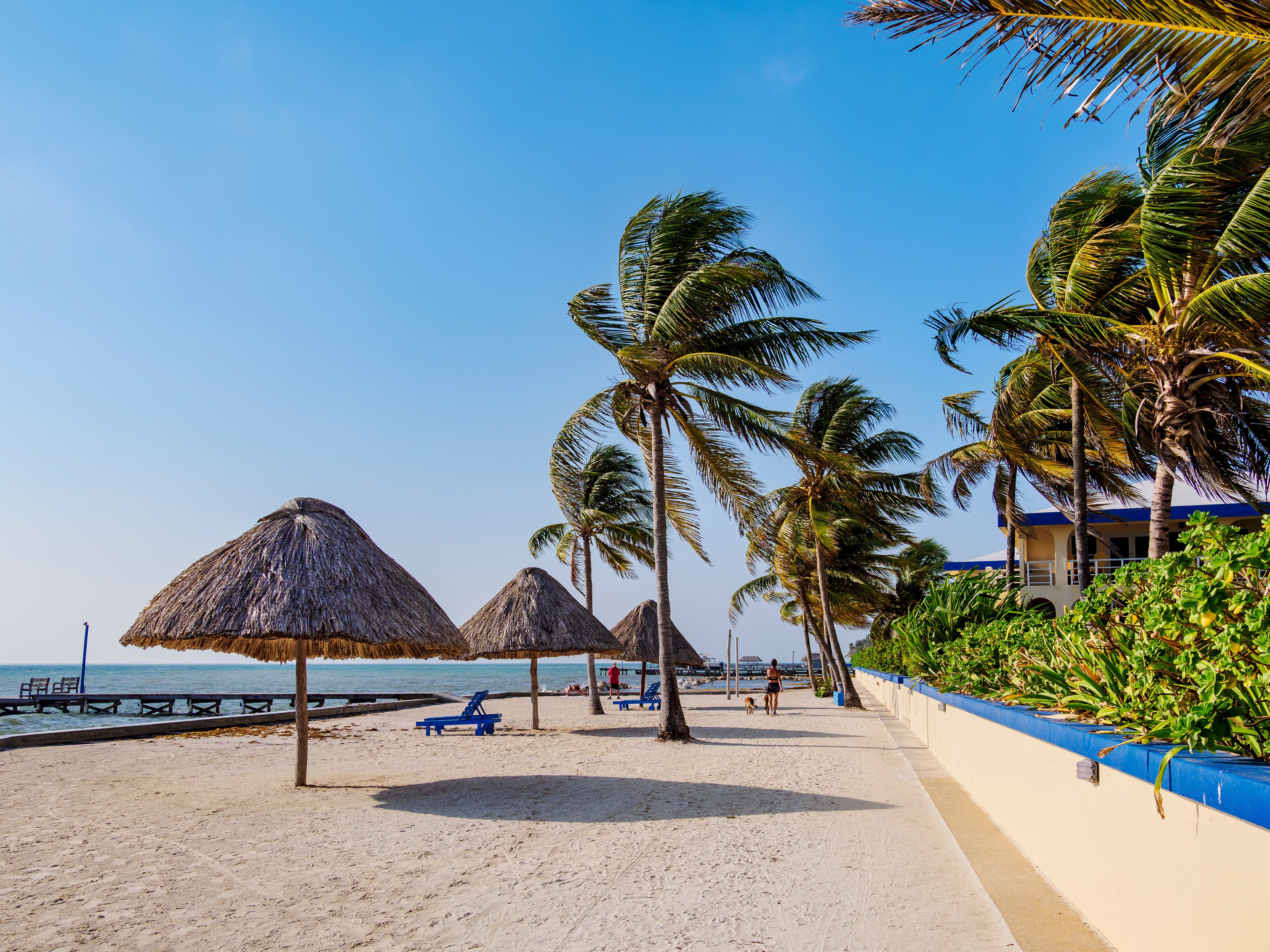 Waterfront of San Pedro Town, Ambergris Caye, Belize District, Belize