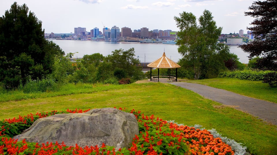 Dartmouth que incluye un jardín