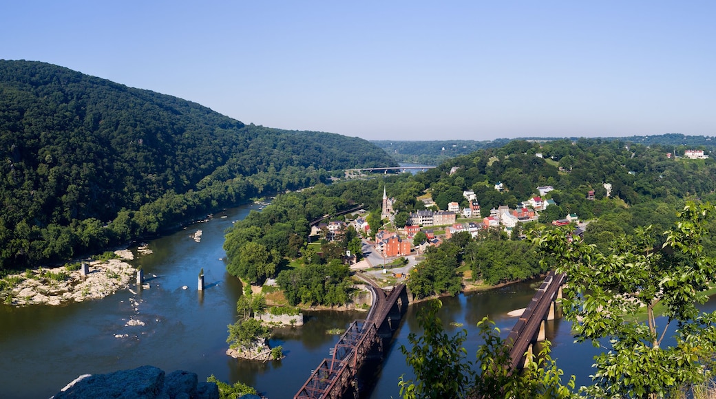 Panorama over Harpers Ferry from Maryland Heights