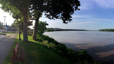 Panoramic View of the Ohio River from the bank in Aurora Indiana 2015