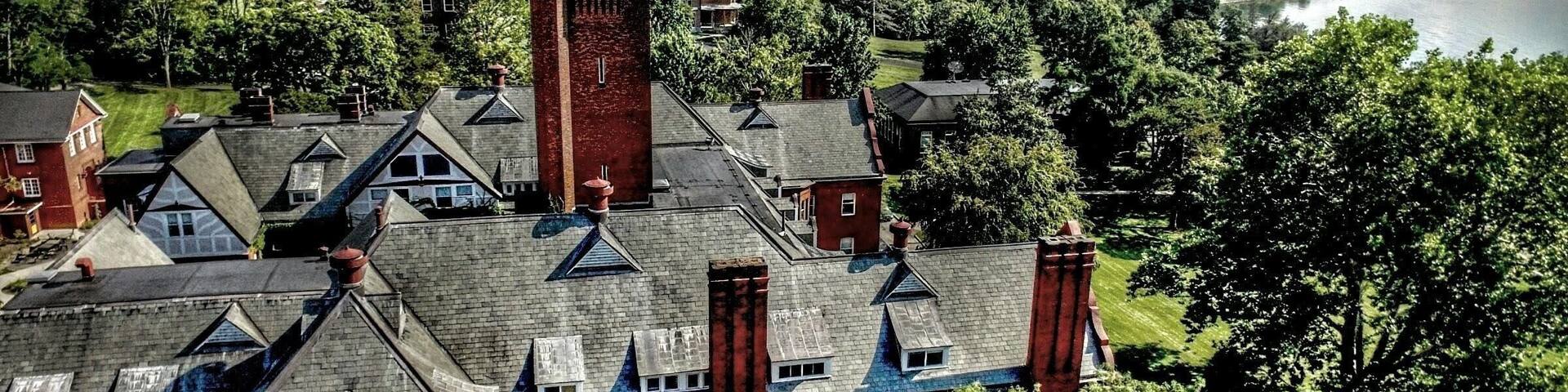 Beautiful Wells College on the shores of Cayuga Lake