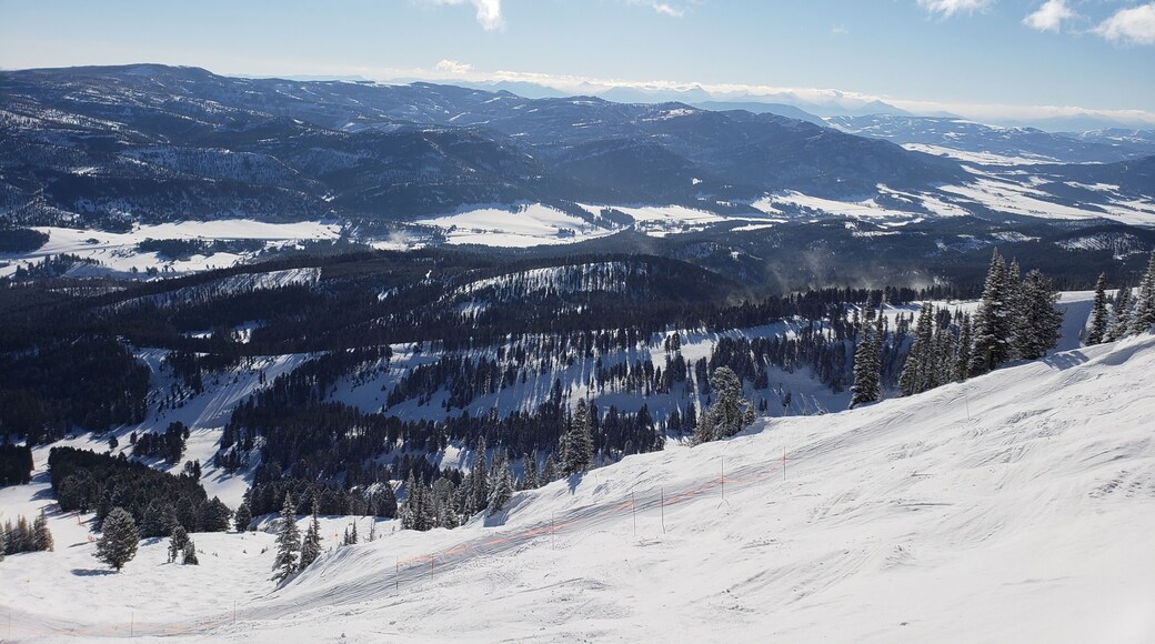 The views from the top of the Bridger lift.