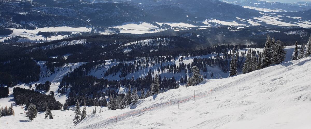 The views from the top of the Bridger lift.