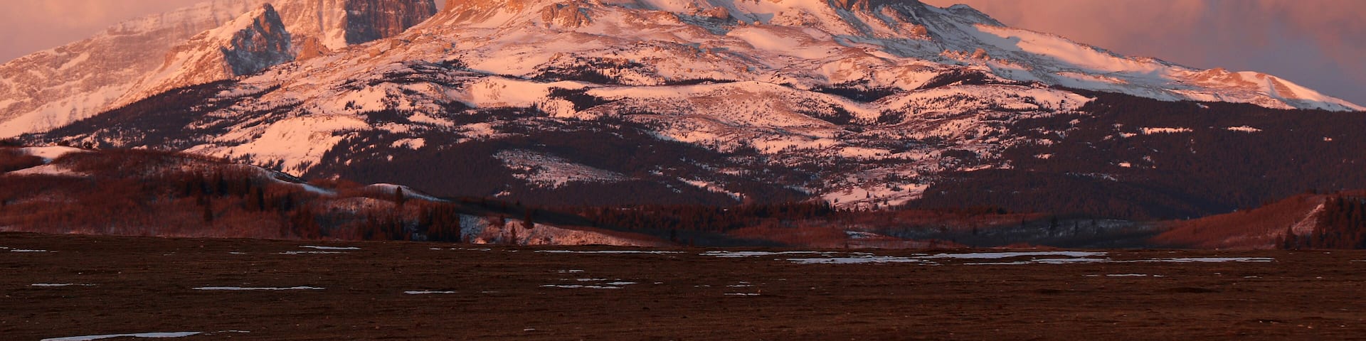 Chief Mountain at sunrise Babb MT