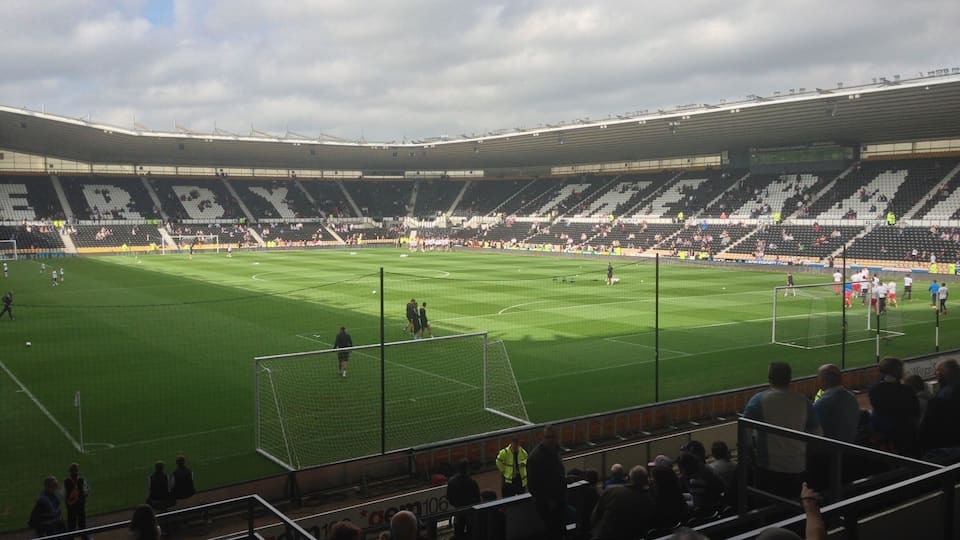 Reading FC away at Derby