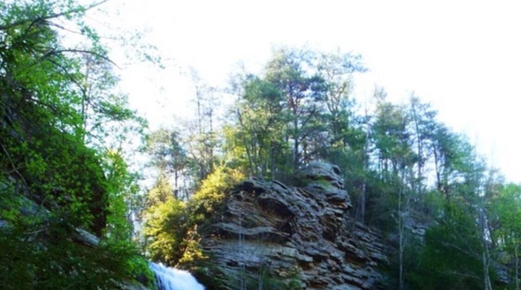 Great day or overnight hike to Laurel Falls on the Cumberland Trail near Dayton Tennessee.