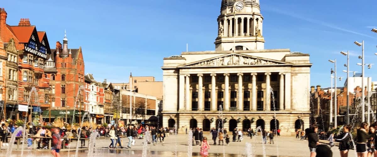 Old Market Sq., Nottingham on a bright Spring day this week.