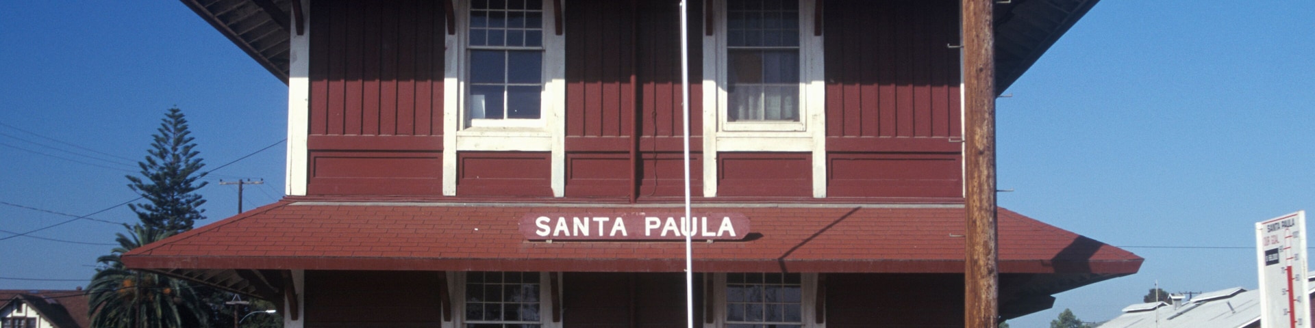 Santa Paula Historic Train Station in Santa Paula, California